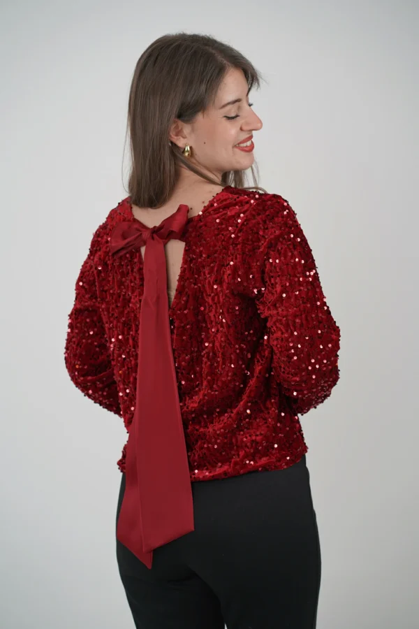 Maglia con Fiocco in Raso