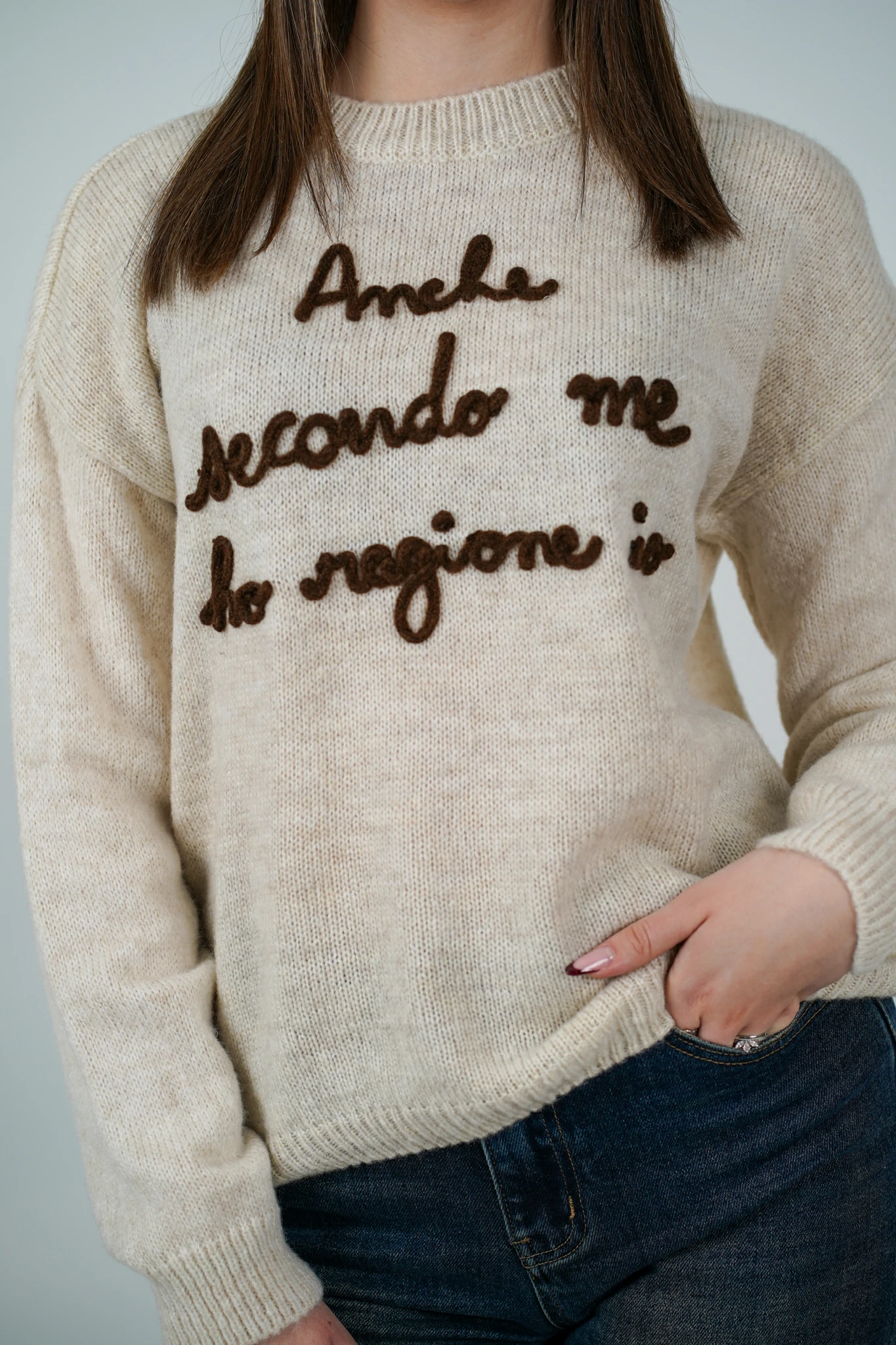 Maglioncino Anche Secondo Me ho Ragione io - immagine 3