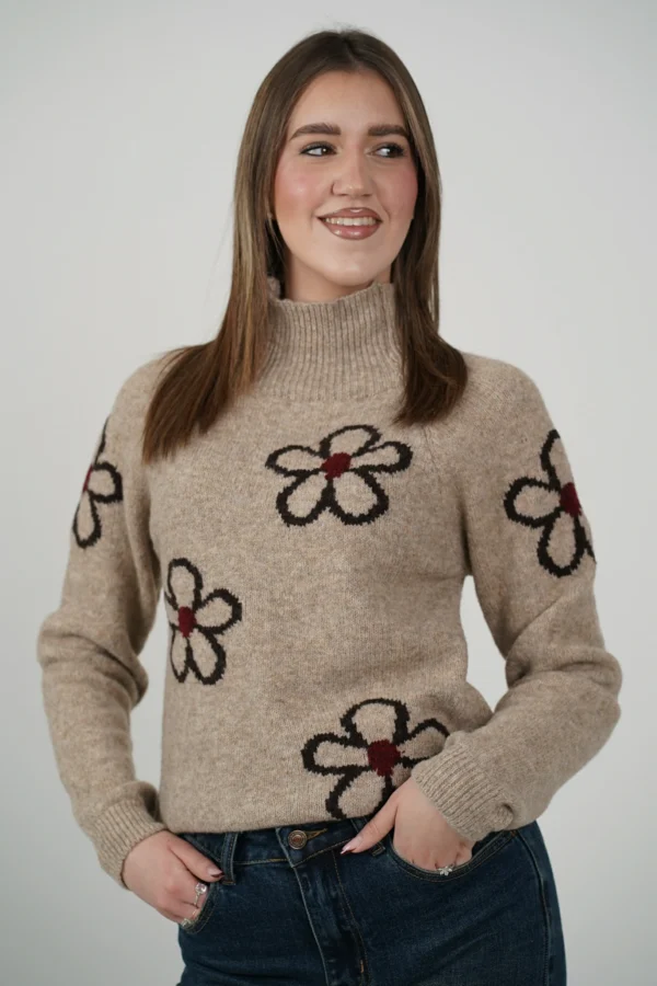 Maglione Lupetto Fiori