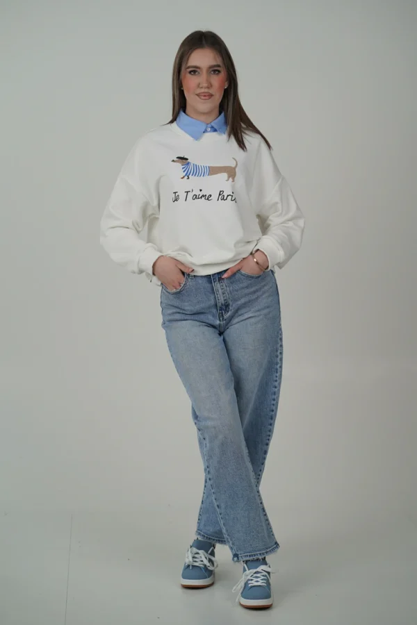 Jeans Balloon Sfrangiato - Denim Chiaro