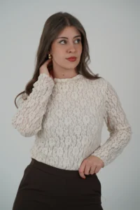 Maglia Lupetto in Pizzo - immagine 6