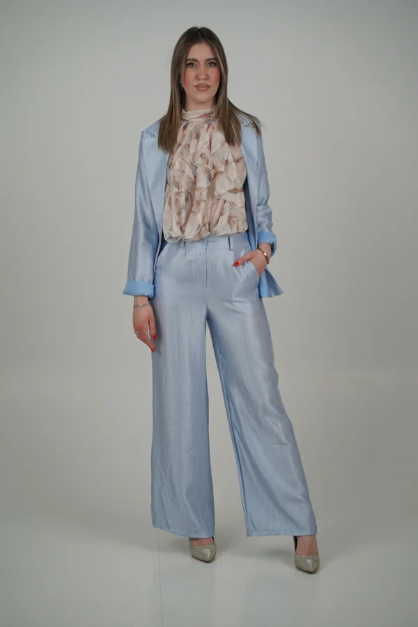 Pantalone Perla - Celeste