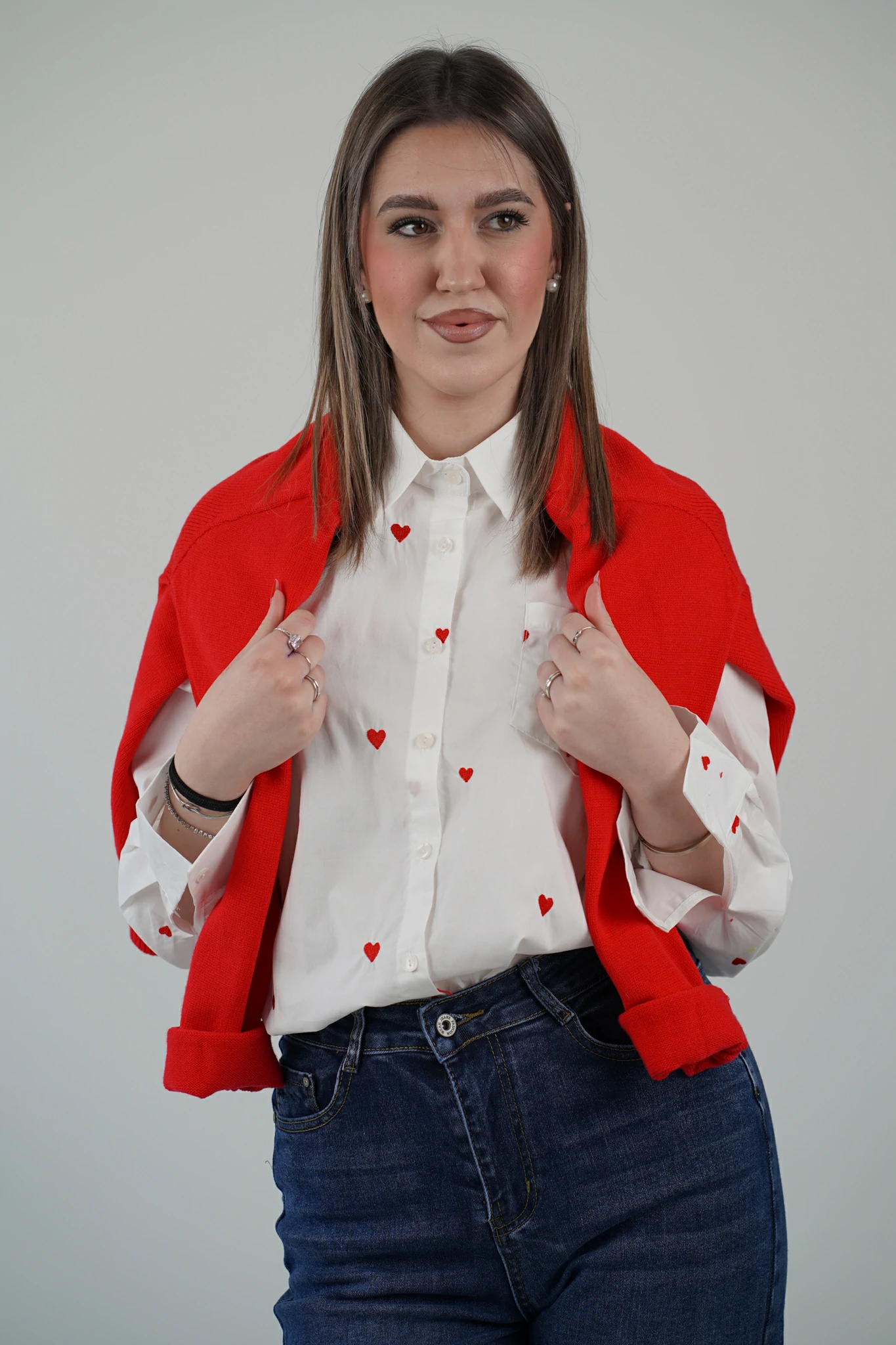 Camicia Cuori Romantic - immagine 2