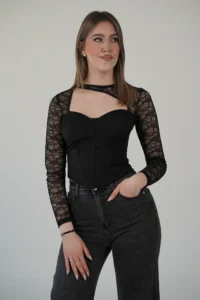Top Corsetto Pizzo