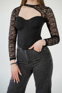 Top Corsetto Pizzo - immagine 3