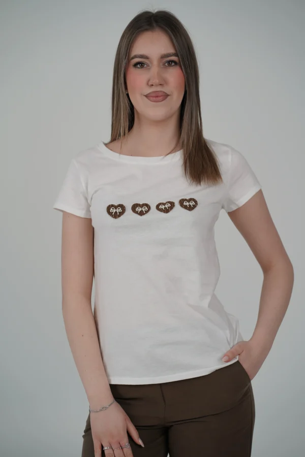 T-Shirt Cuori e Fiocchetti