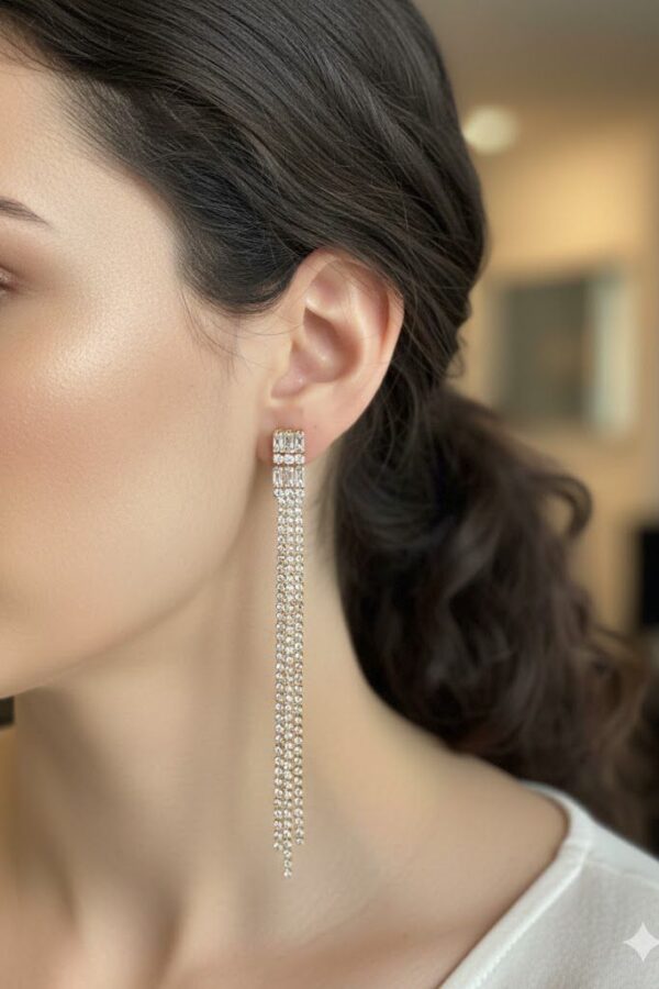 Orecchini Pendenti Strass