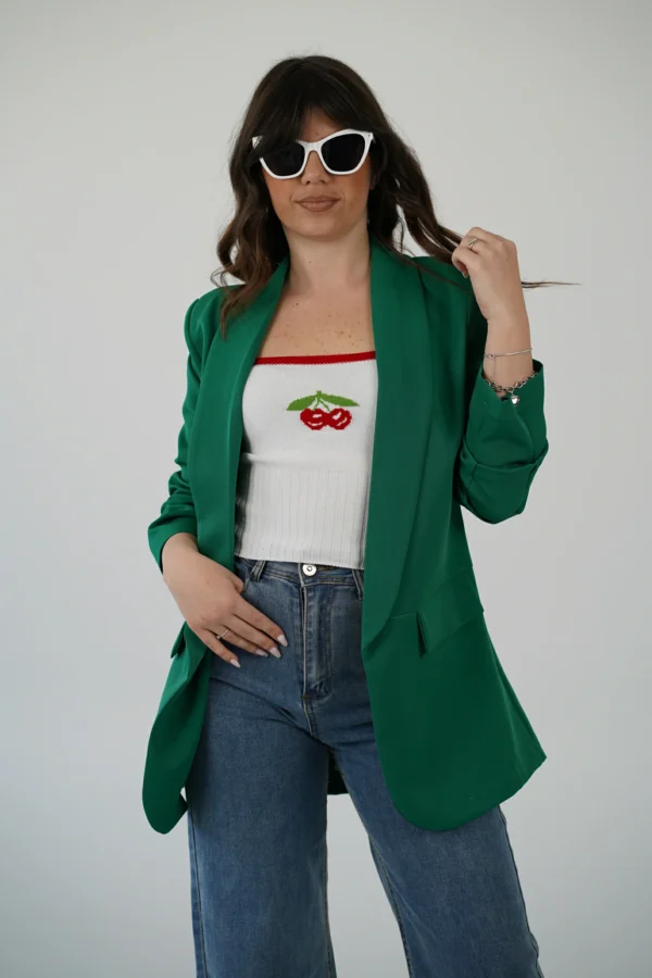 Blazer Sophie Sfoderato - Verde Brillante