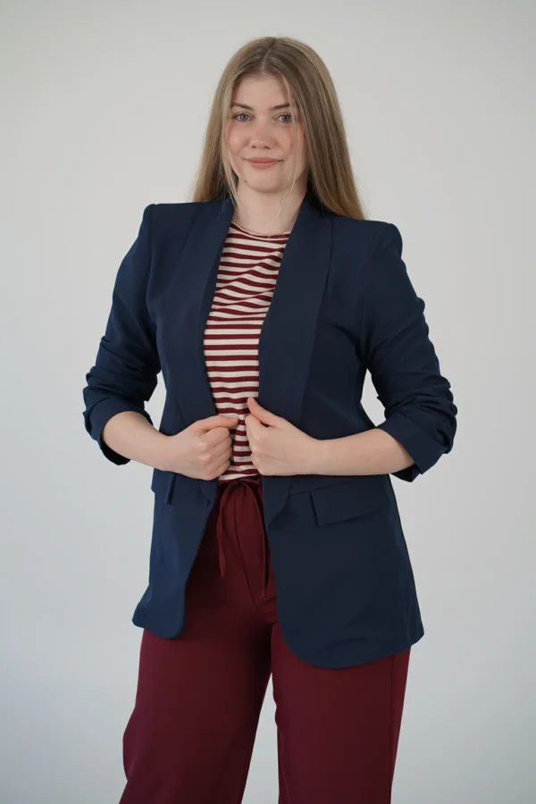 Blazer Sophie Sfoderato - Blu