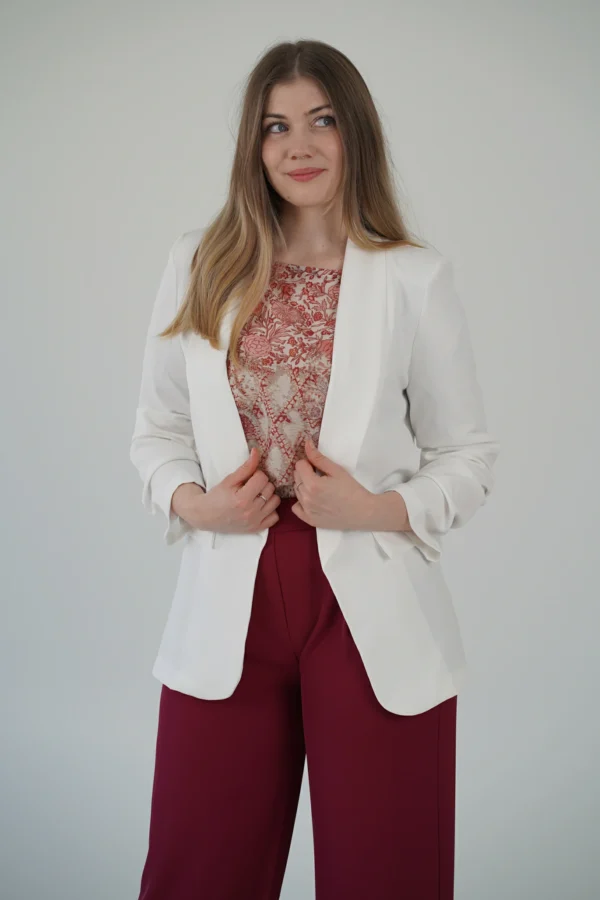 Blazer Sophie Sfoderato - Bianco