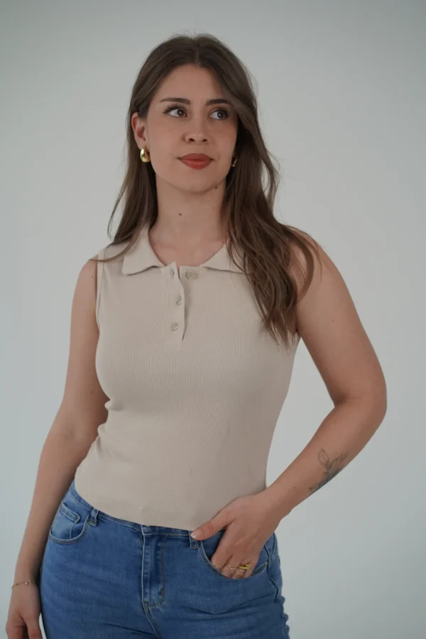 Canotta con Bottoncini