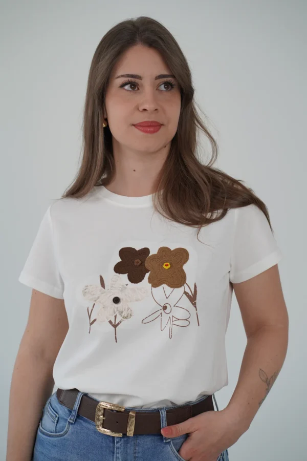 T-Shirt Botton Flower