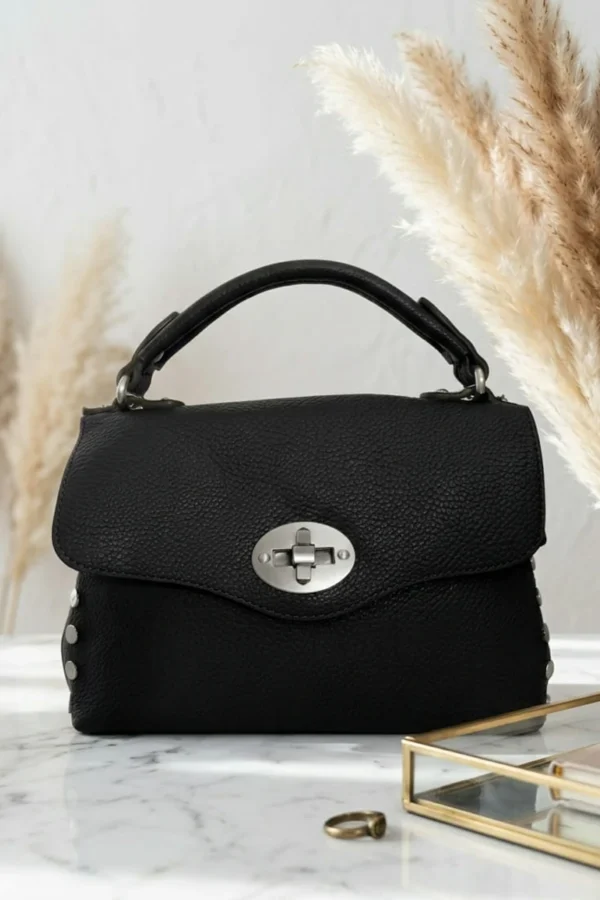 Borsa Martina Mini - Borchie Argento