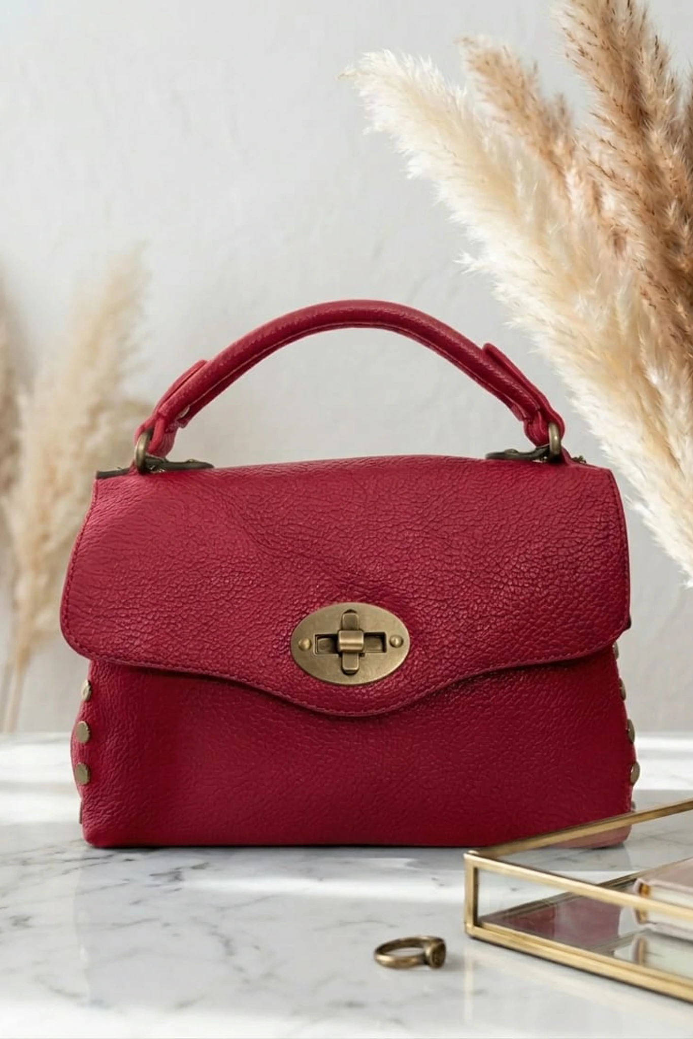 Borsa Martina Mini - Borchie Ottone - immagine 3