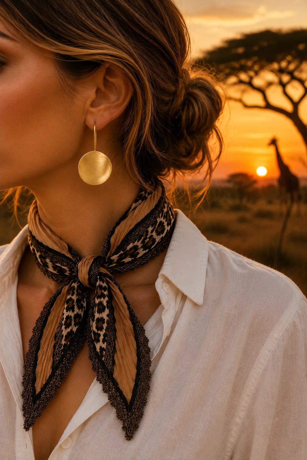 Foulard Wild a Pieghe
