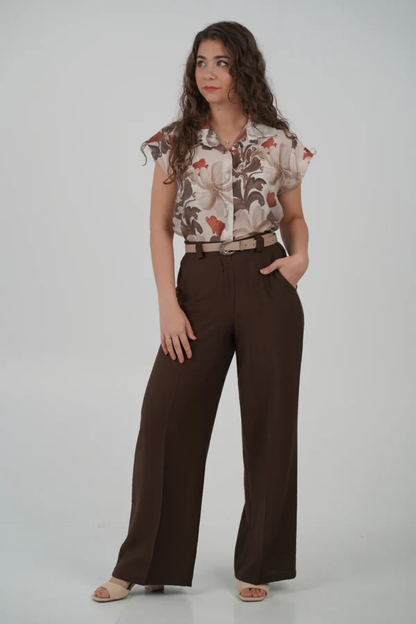 Pantalone Sereny - Caffè, L-44