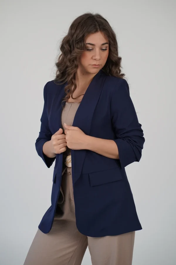 Blazer Sophie Sfoderato - Blu