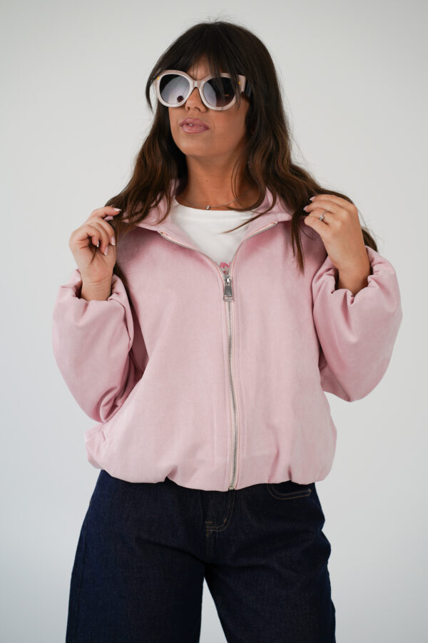 Giacca Bomber Scamosciata