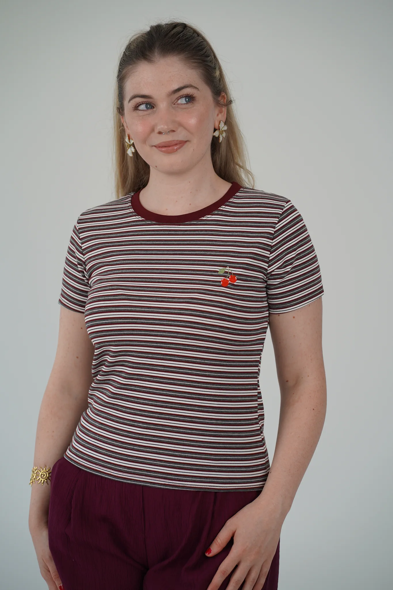 T-Shirt Cherry Stripes - immagine 6
