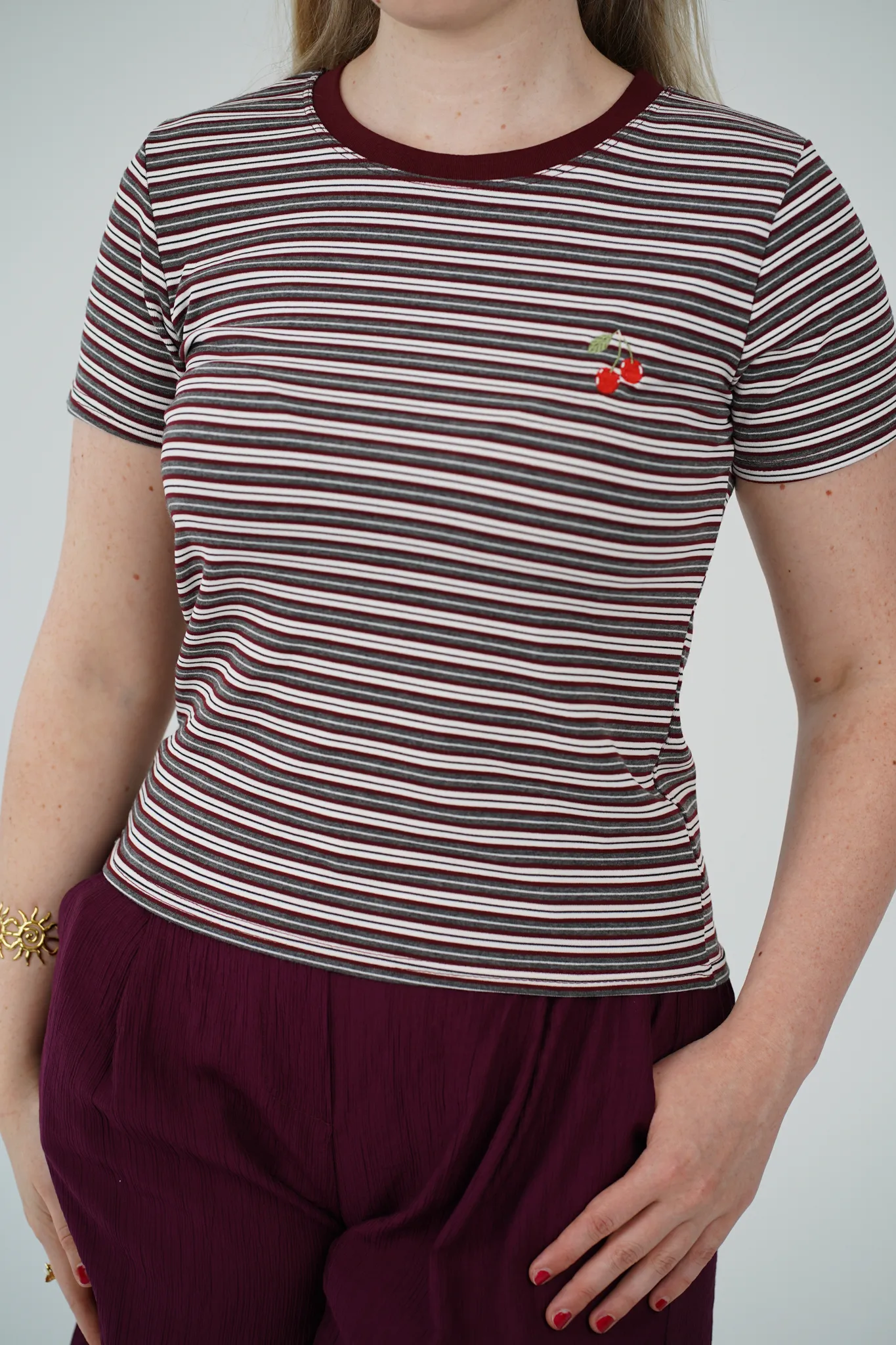 T-Shirt Cherry Stripes - immagine 7