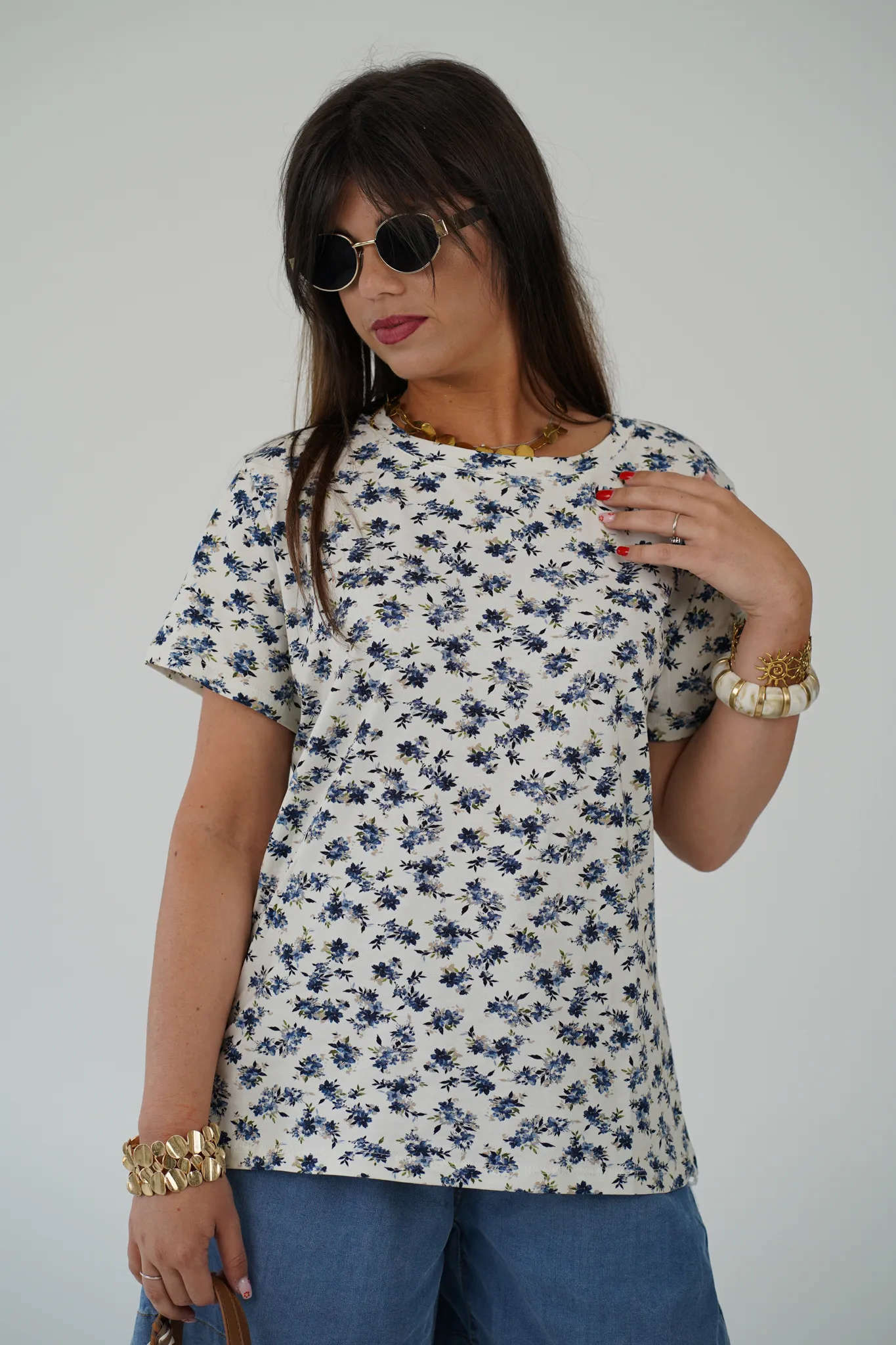 T-Shirt Iris - Blu - immagine 4