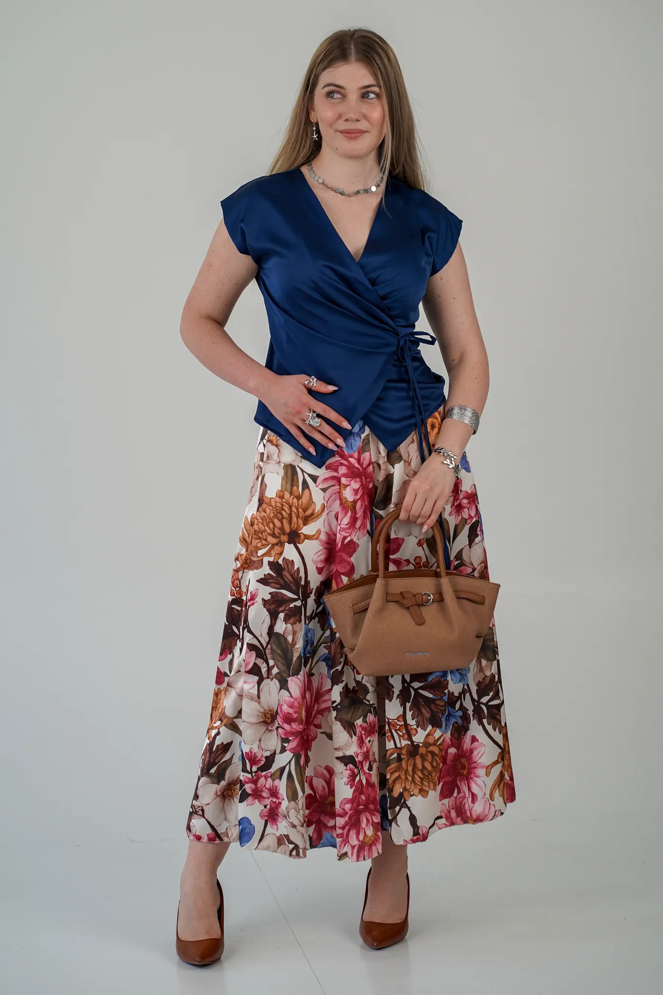 Pantalone Trapezio Fioritura