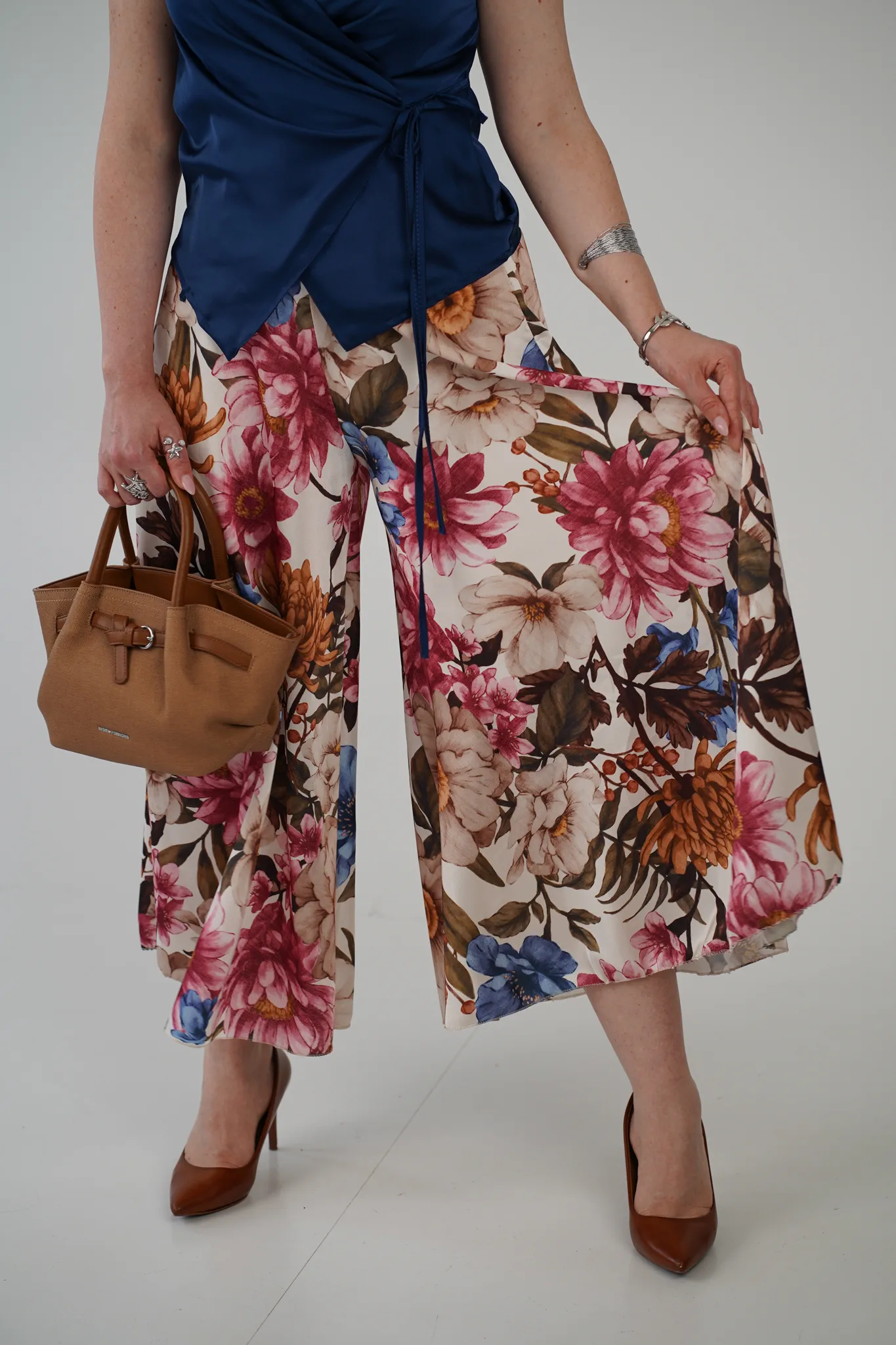 Pantalone Trapezio Fioritura - immagine 3