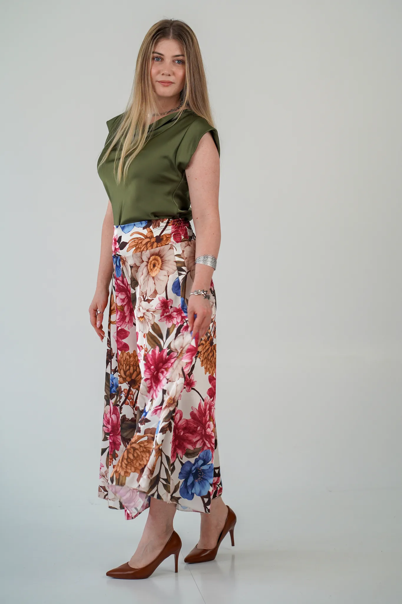 Pantalone Trapezio Fioritura - immagine 5