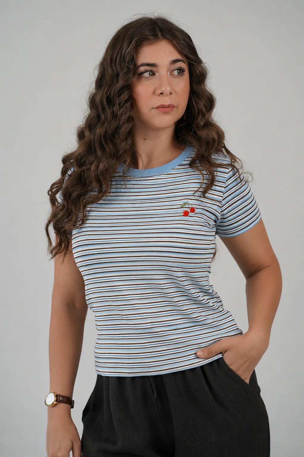 T-Shirt Cherry Stripes - immagine 10