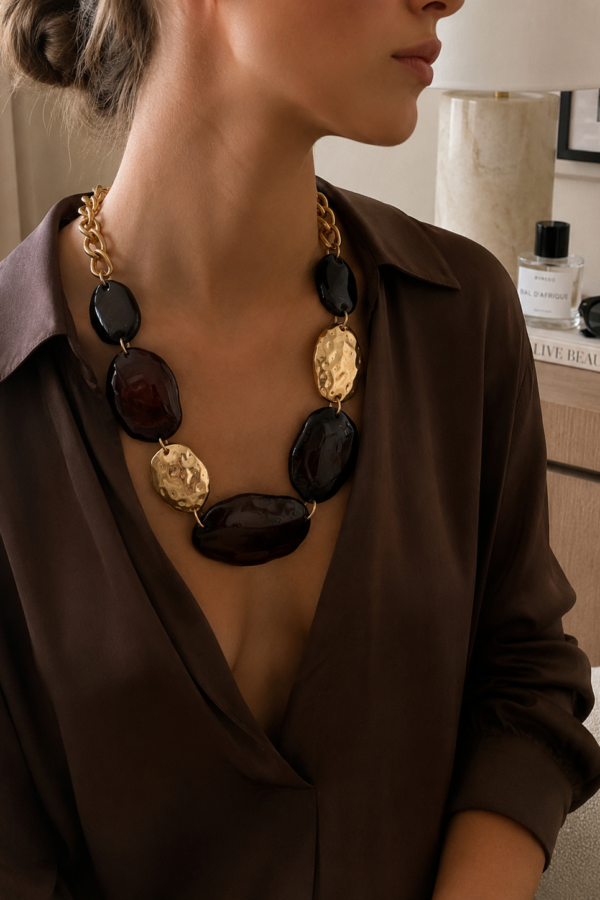 Collana Mirage - Cioccolato