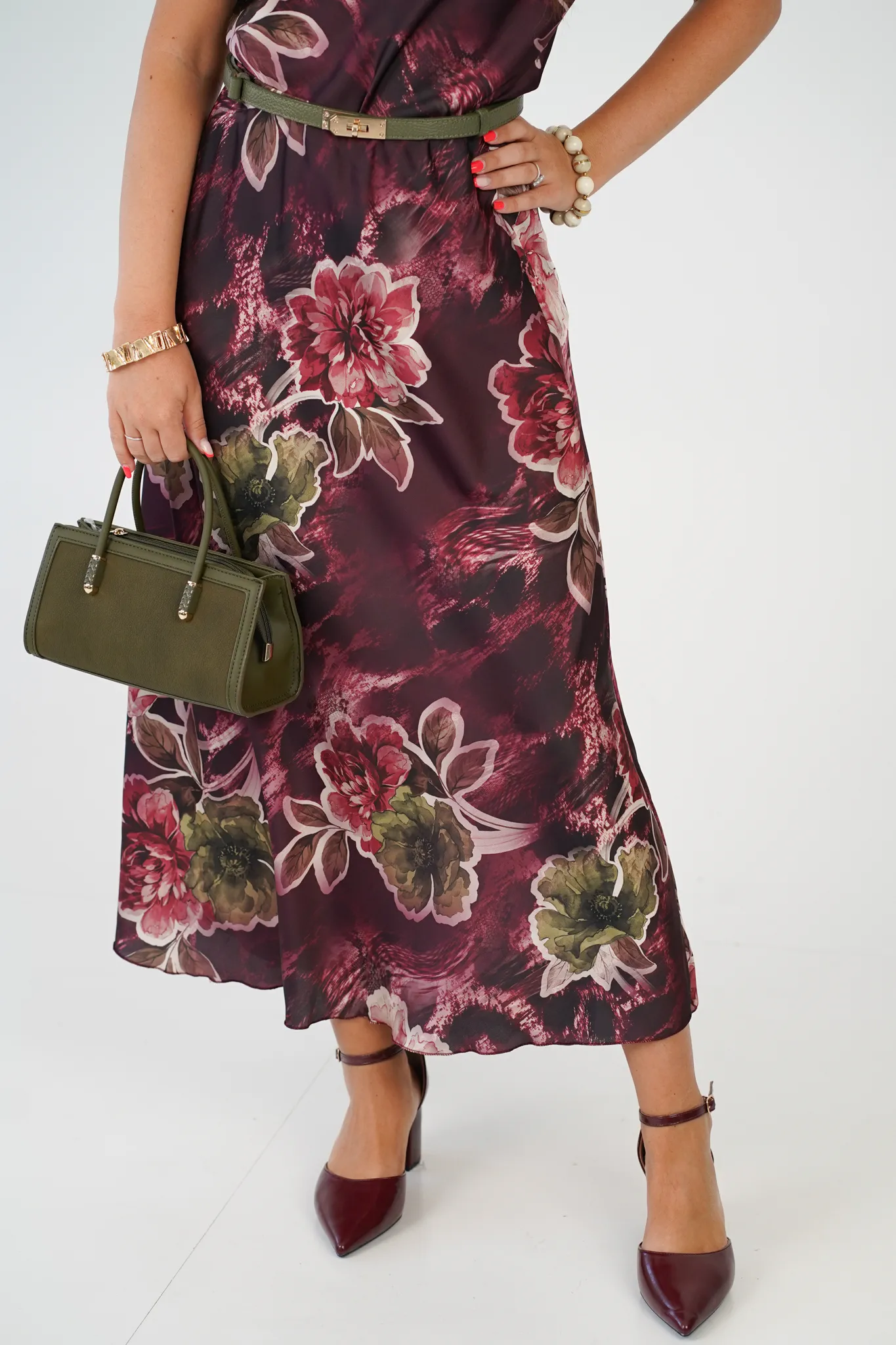 Gonna Midi Satin Rosalie - immagine 11