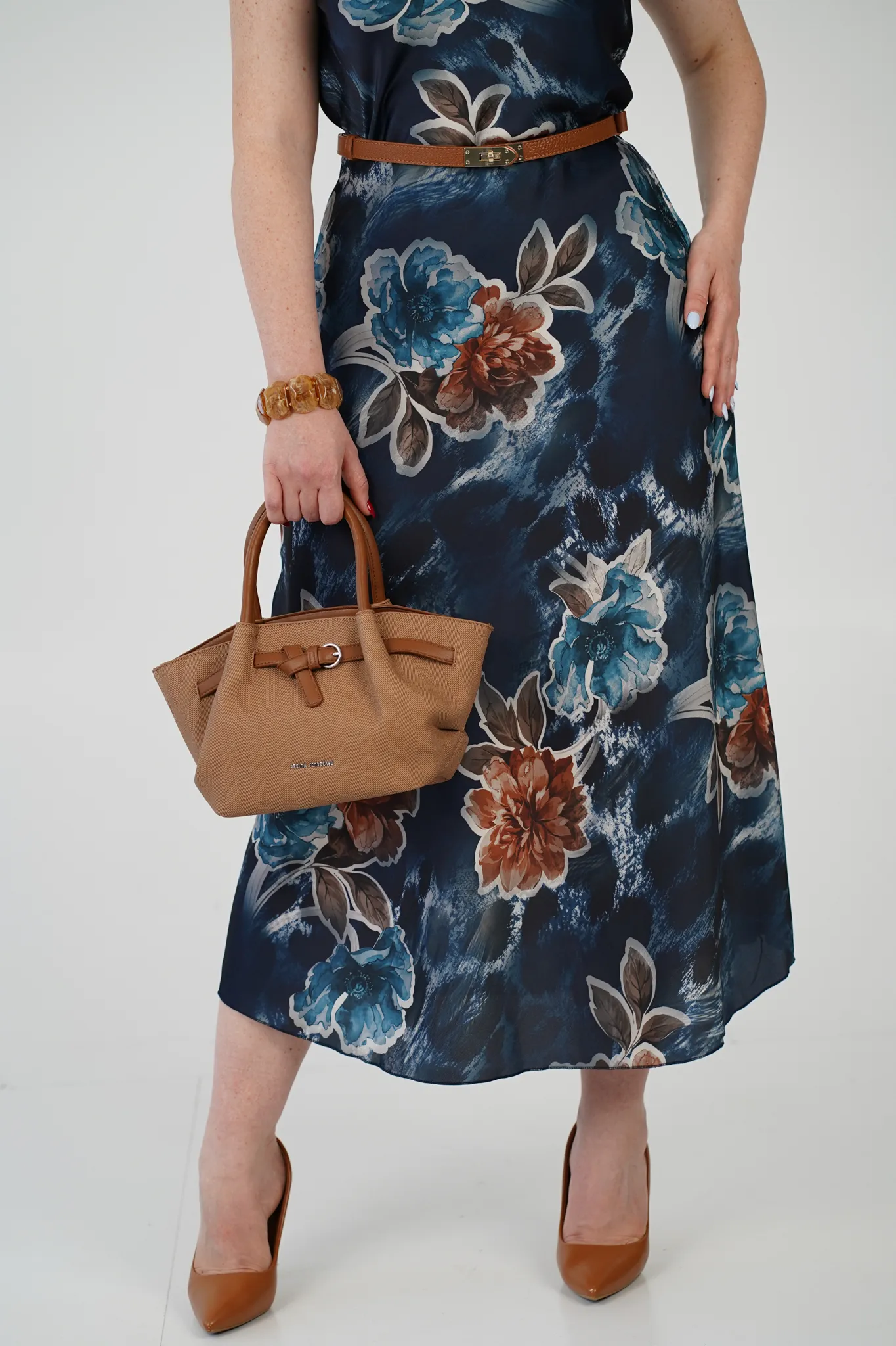 Gonna Midi Satin Rosalie - immagine 7