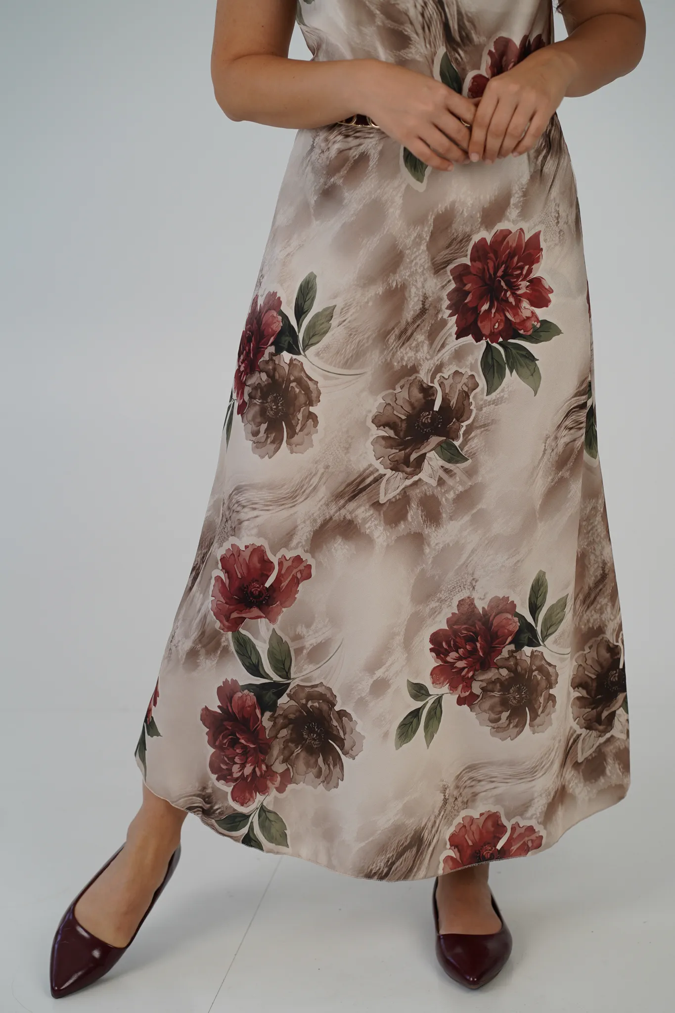 Gonna Midi Satin Rosalie - immagine 2