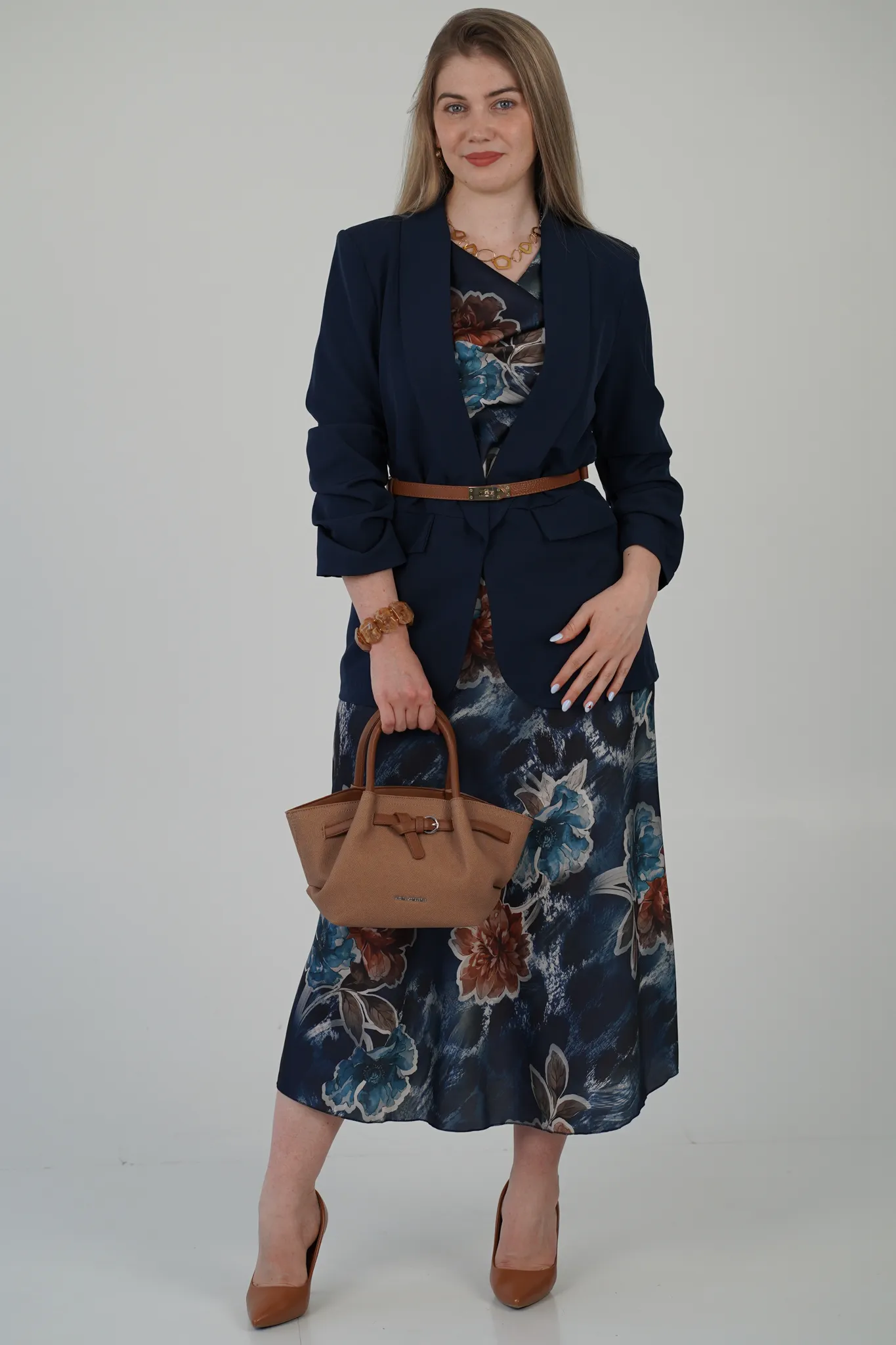 Gonna Midi Satin Rosalie - immagine 10