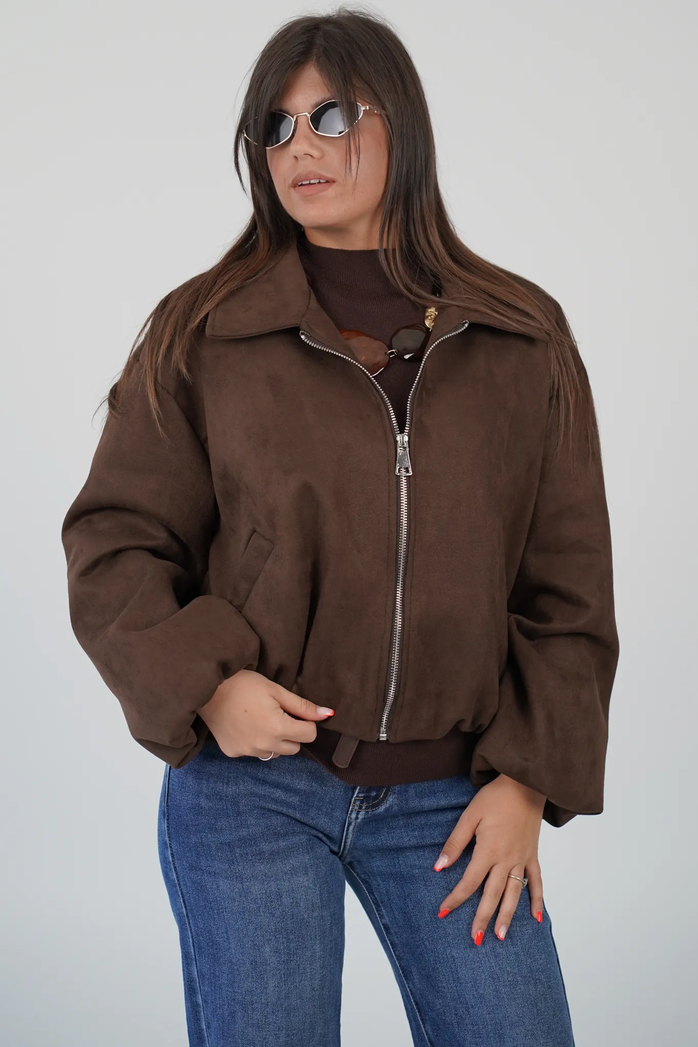 Giacca Bomber Scamosciata - immagine 17
