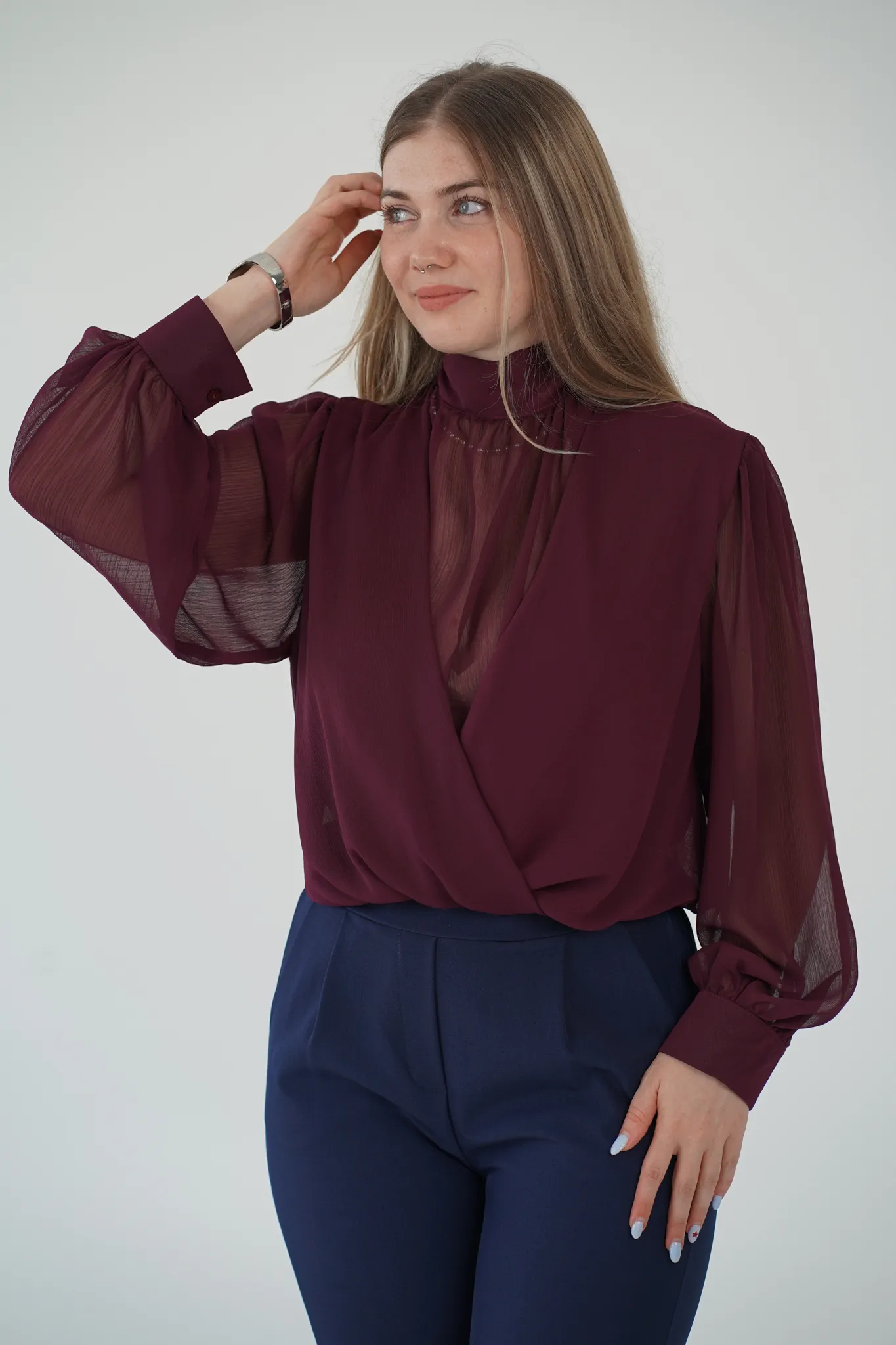 Camicia Voile Incrocio