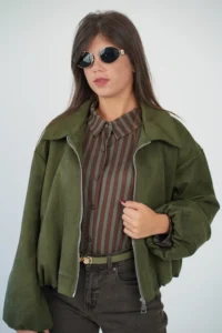 Giacca Bomber Scamosciata - immagine 2
