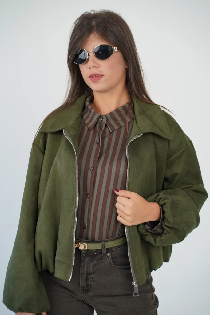Giacca Bomber Scamosciata - immagine 2