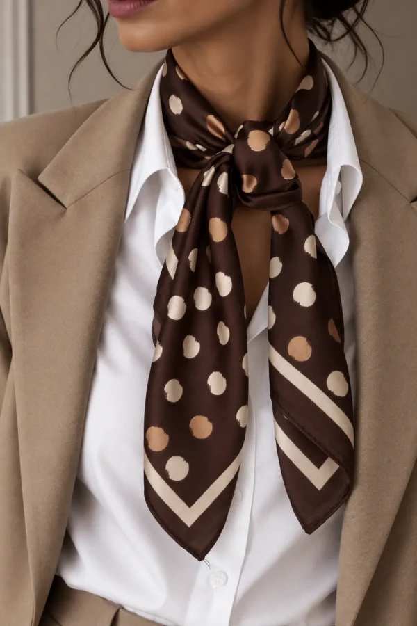 Foulard a Pois - Cioccolato