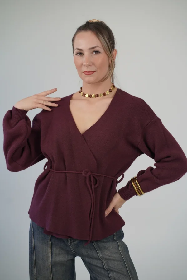 Cardigan con Laccetto