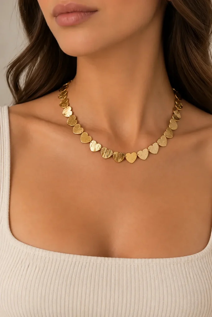 Collana Cuoricini - Oro