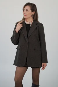 Giacca Twill Gessata