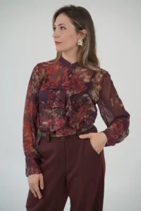 Camicia Volant Fiori - immagine 4