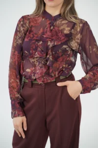 Camicia Volant Fiori - immagine 5