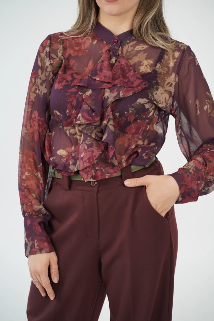 Camicia Volant Fiori - immagine 5