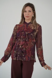 Camicia Volant Fiori - immagine 6