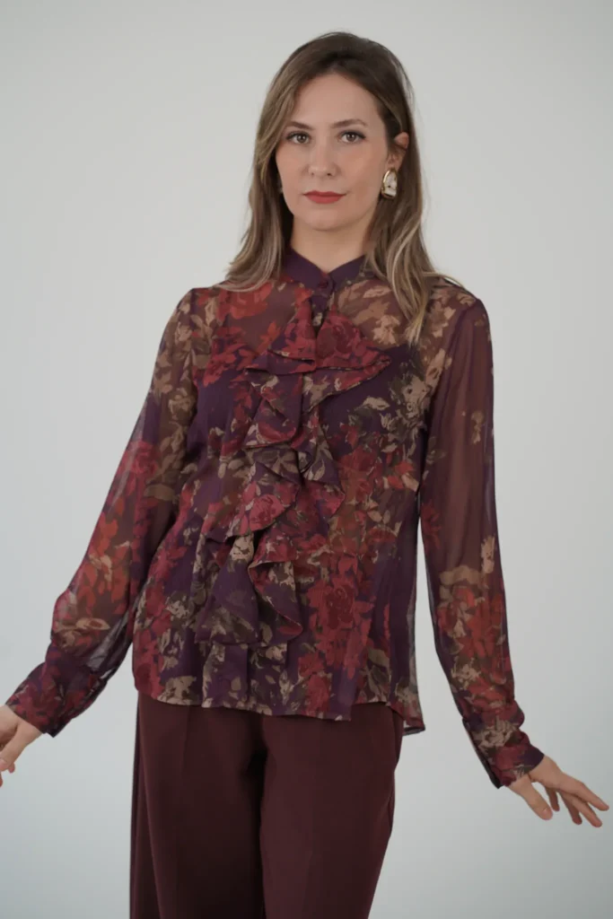 Camicia Volant Fiori - immagine 6