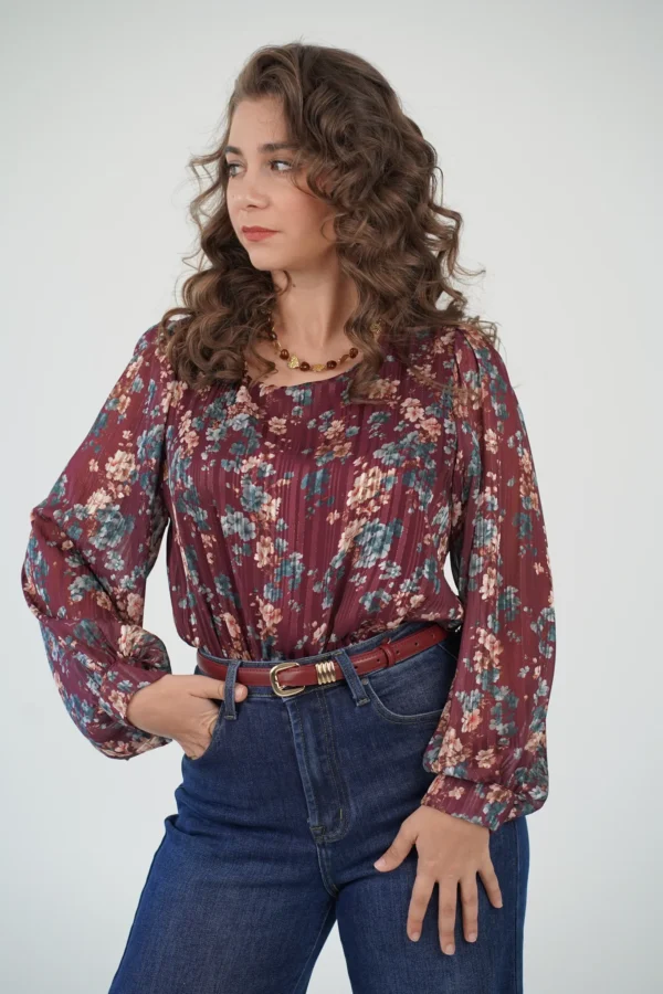 Camicetta Lurex Fiorellini