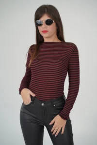 Maglia Cashmere a Righe