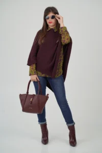 Camicia Misto Cashmere Fiorellini - immagine 7